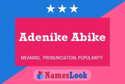 Adenike Abike Name Poster