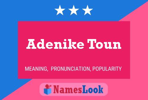 Adenike Toun Name Poster