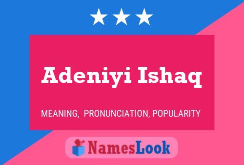 Adeniyi Ishaq Name Poster