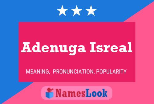 Adenuga Isreal Name Poster