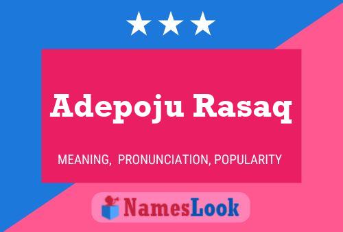 Adepoju Rasaq Name Poster