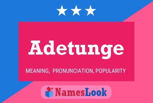 Adetunge Name Poster