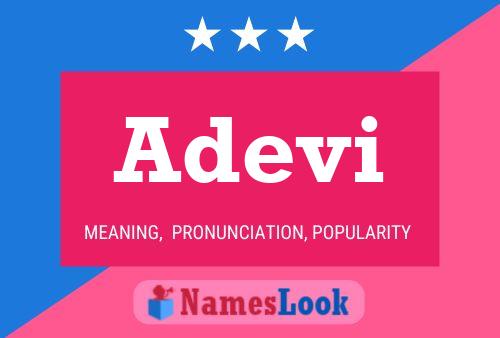 Adevi Name Poster