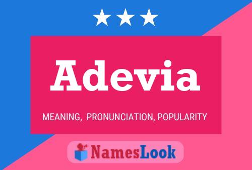 Adevia Name Poster