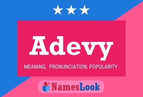 Adevy Name Poster