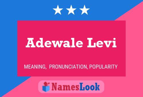 Adewale Levi Name Poster