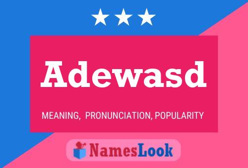 Adewasd Name Poster