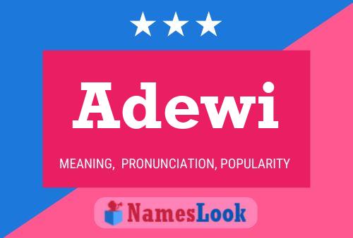 Adewi Name Poster