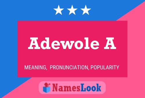 Adewole A Name Poster