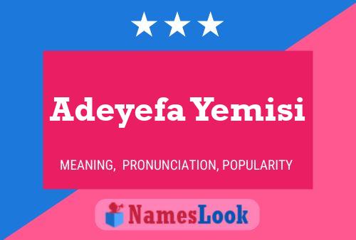 Adeyefa Yemisi Name Poster