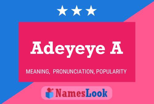 Adeyeye A Name Poster