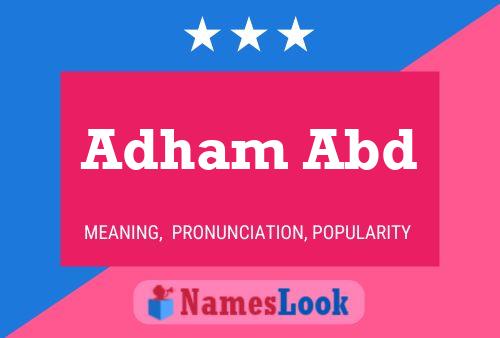 Adham Abd Name Poster