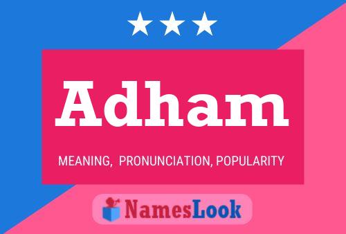 Adham Name Poster