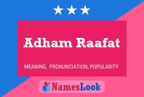 Adham Raafat Name Poster