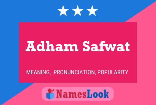 Adham Safwat Name Poster