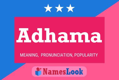 Adhama Name Poster