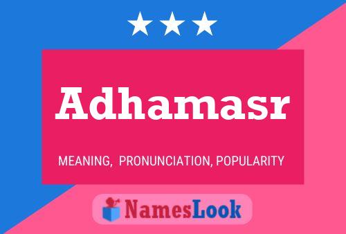 Adhamasr Name Poster