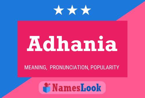 Adhania Name Poster