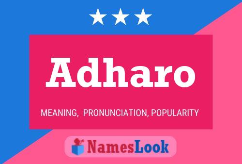 Adharo Name Poster