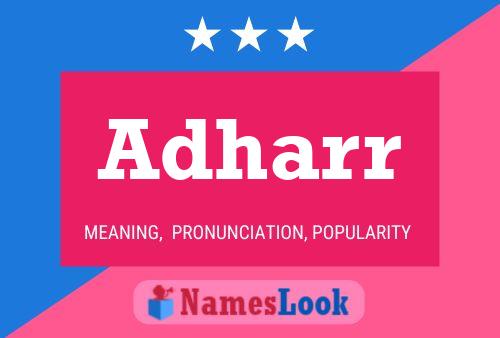 Adharr Name Poster