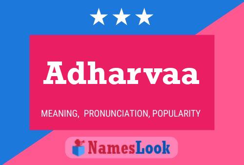 Adharvaa Name Poster