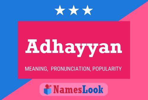 Adhayyan Name Poster