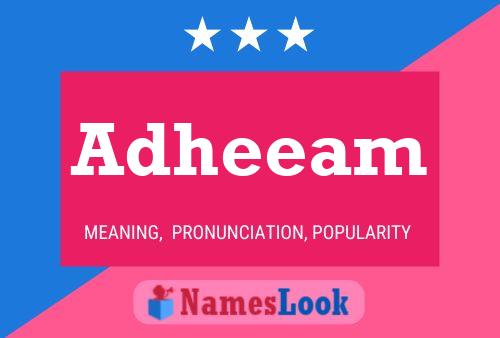 Adheeam Name Poster