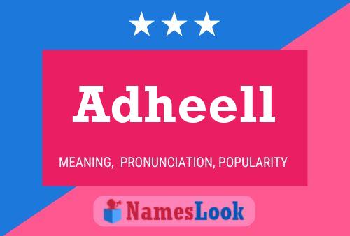 Adheell Name Poster