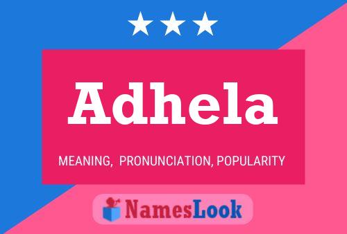 Adhela Name Poster