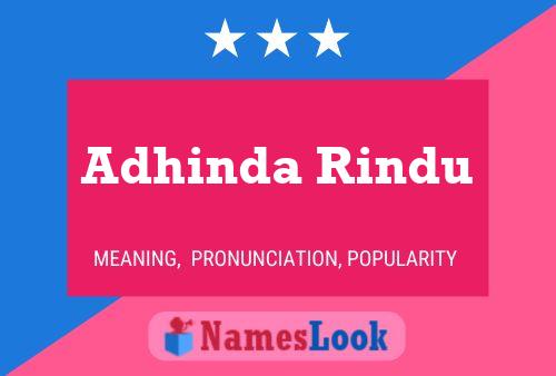 Adhinda Rindu Name Poster