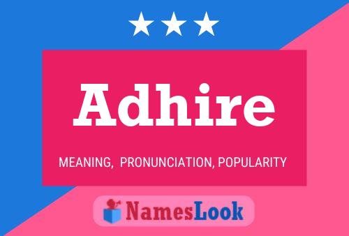 Adhire Name Poster