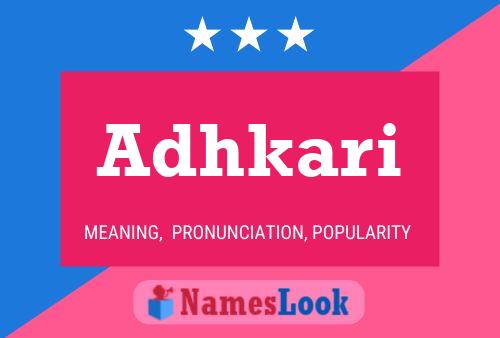 Adhkari Name Poster