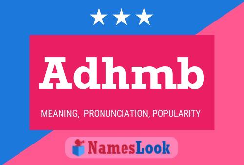 Adhmb Name Poster