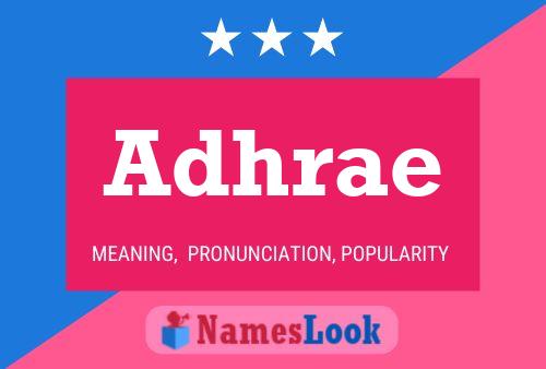 Adhrae Name Poster