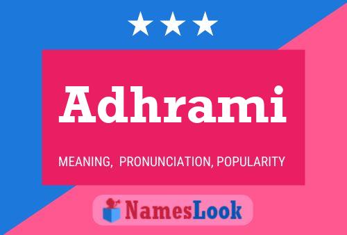 Adhrami Name Poster