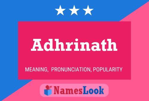 Adhrinath Name Poster