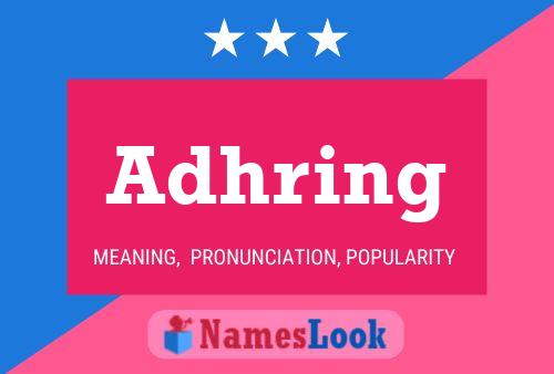 Adhring Name Poster