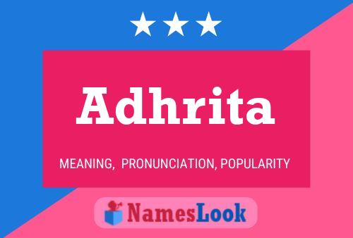 Adhrita Name Poster