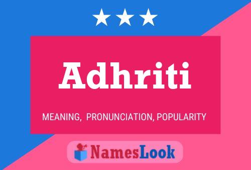 Adhriti Name Poster