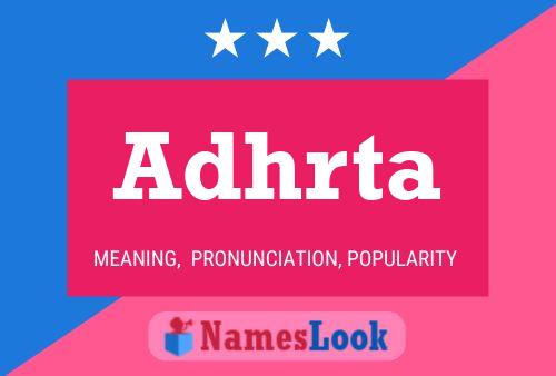 Adhrta Name Poster