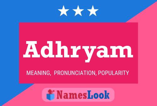 Adhryam Name Poster