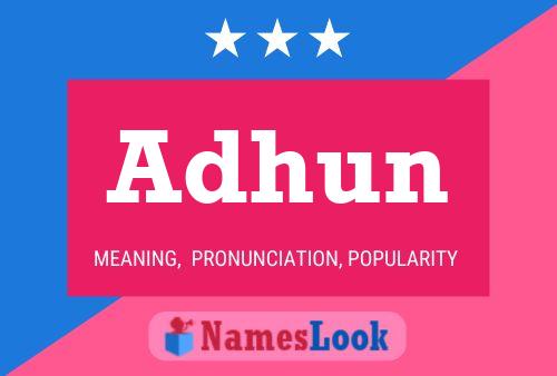 Adhun Name Poster