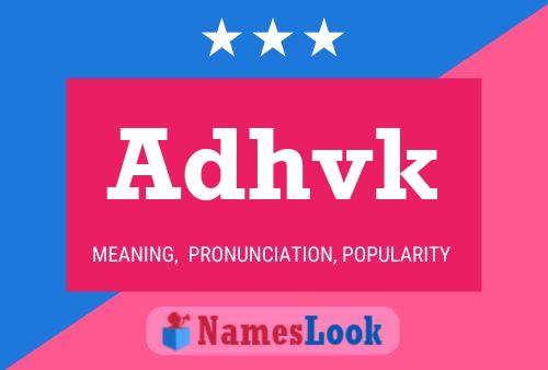 Adhvk Name Poster