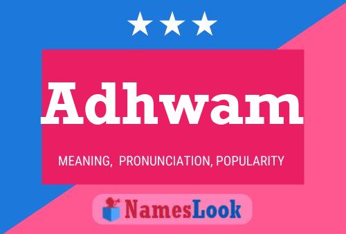 Adhwam Name Poster