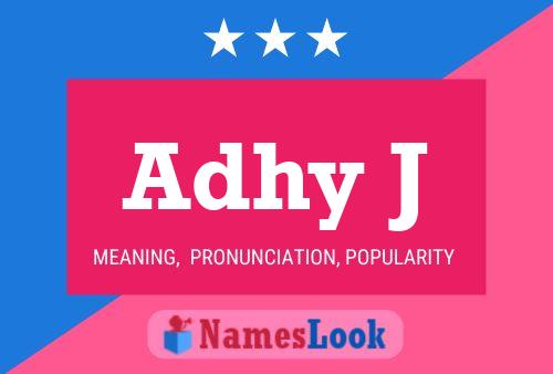 Adhy J Name Poster