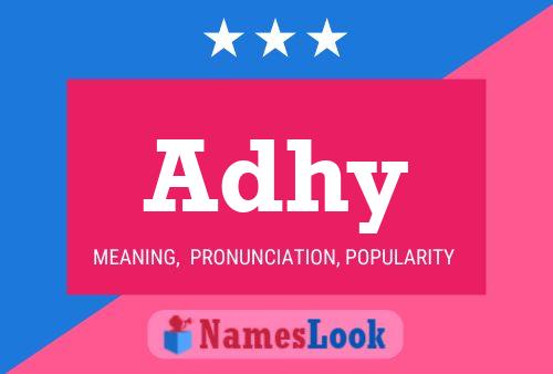 Adhy Name Poster