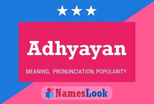 Adhyayan Name Poster