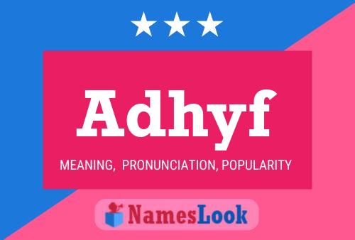 Adhyf Name Poster