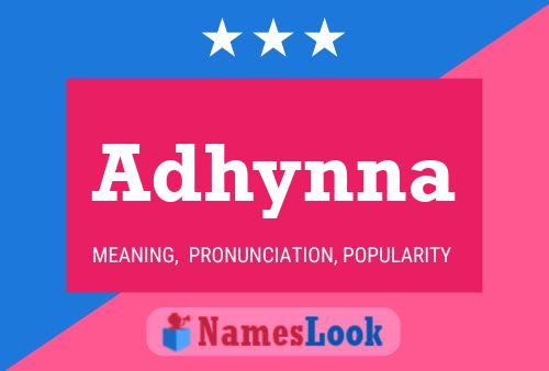 Adhynna Name Poster