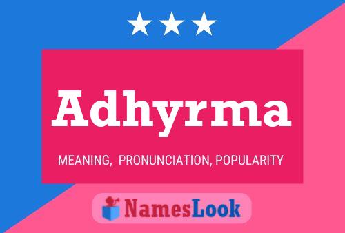 Adhyrma Name Poster